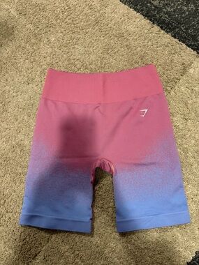 Gymshark Pink to Lavender Seamless Ombre Bike Shorts
